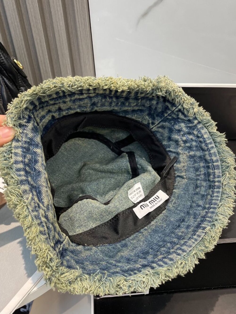 Miu Miu Washed Soft Denim Bucket Hat (Unisex) - Picture 8 of 8